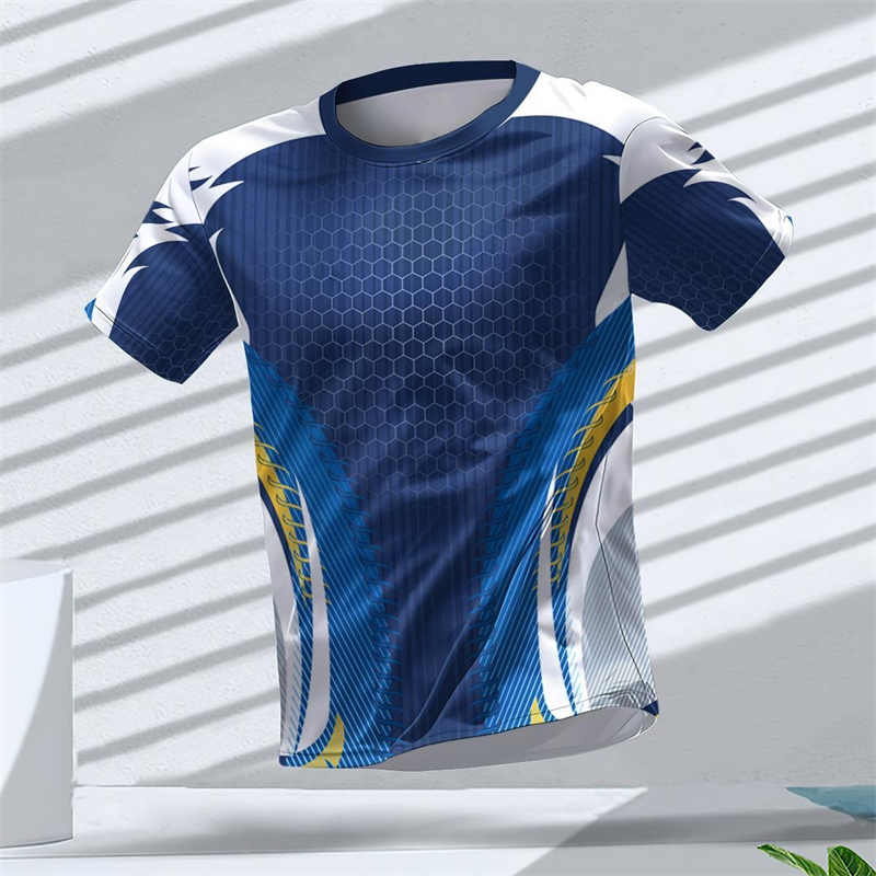 Table Tennis Xu Xin - Camisetas Deportivas con Estampado Geométrico 3D,