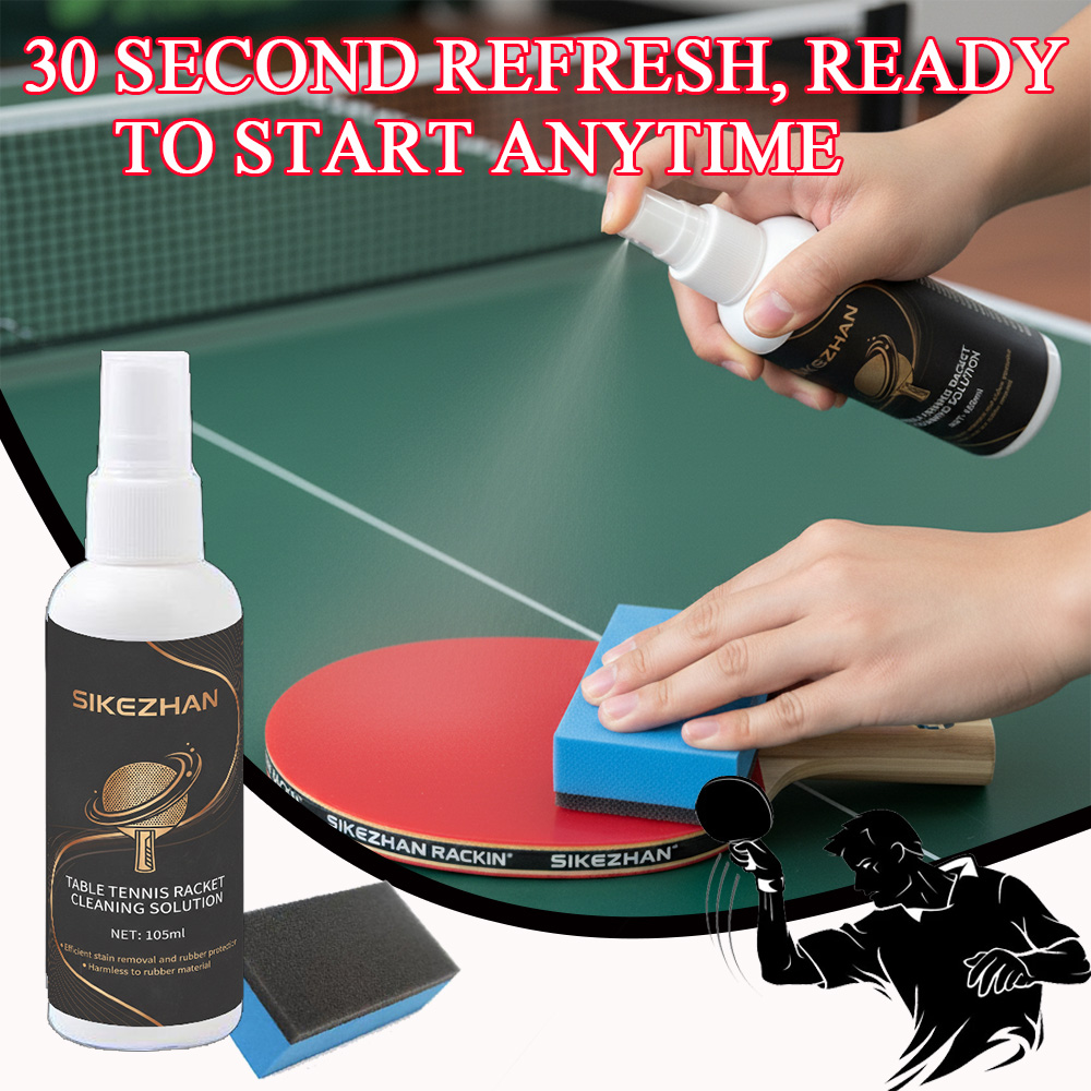 Table Tennis Protective Cover - Spray de limpieza para raqueta de