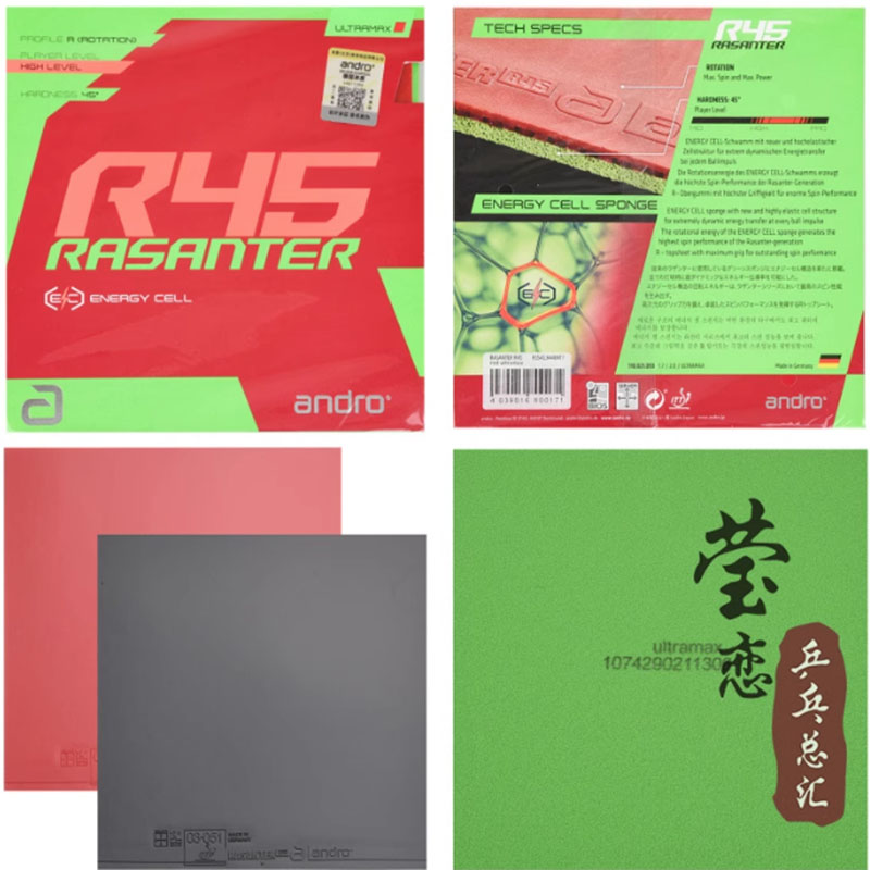 Table Tennis Rubber - Goma de Tenis de Mesa Andro