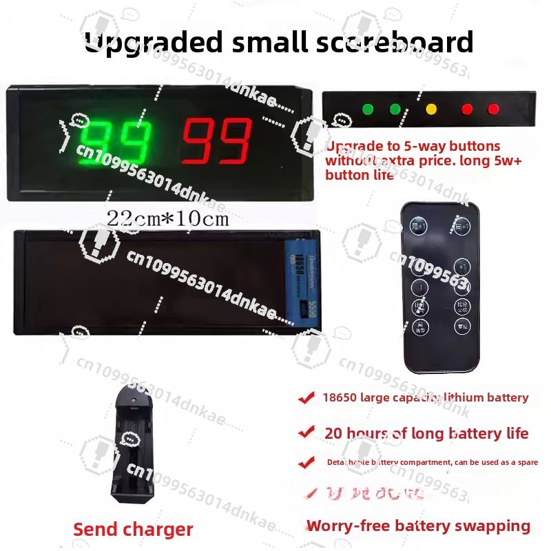Table Tennis Score - Marcador Electrónico para Baloncesto, Marcador LED