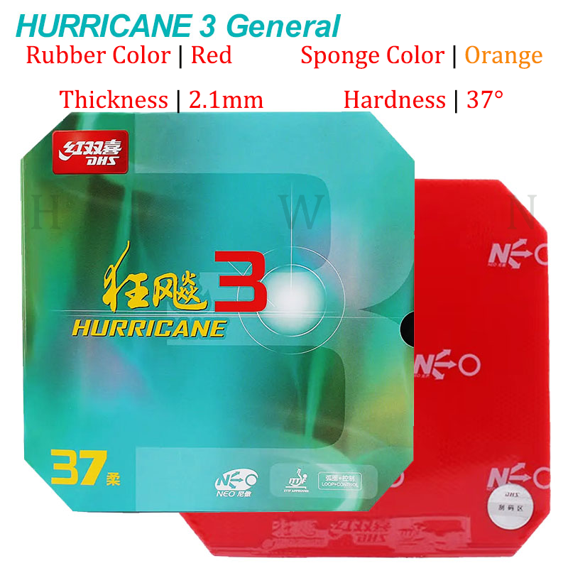 Goma de tenis de mesa DHS Hurr - Table Tennis Backhand reseña y precio
