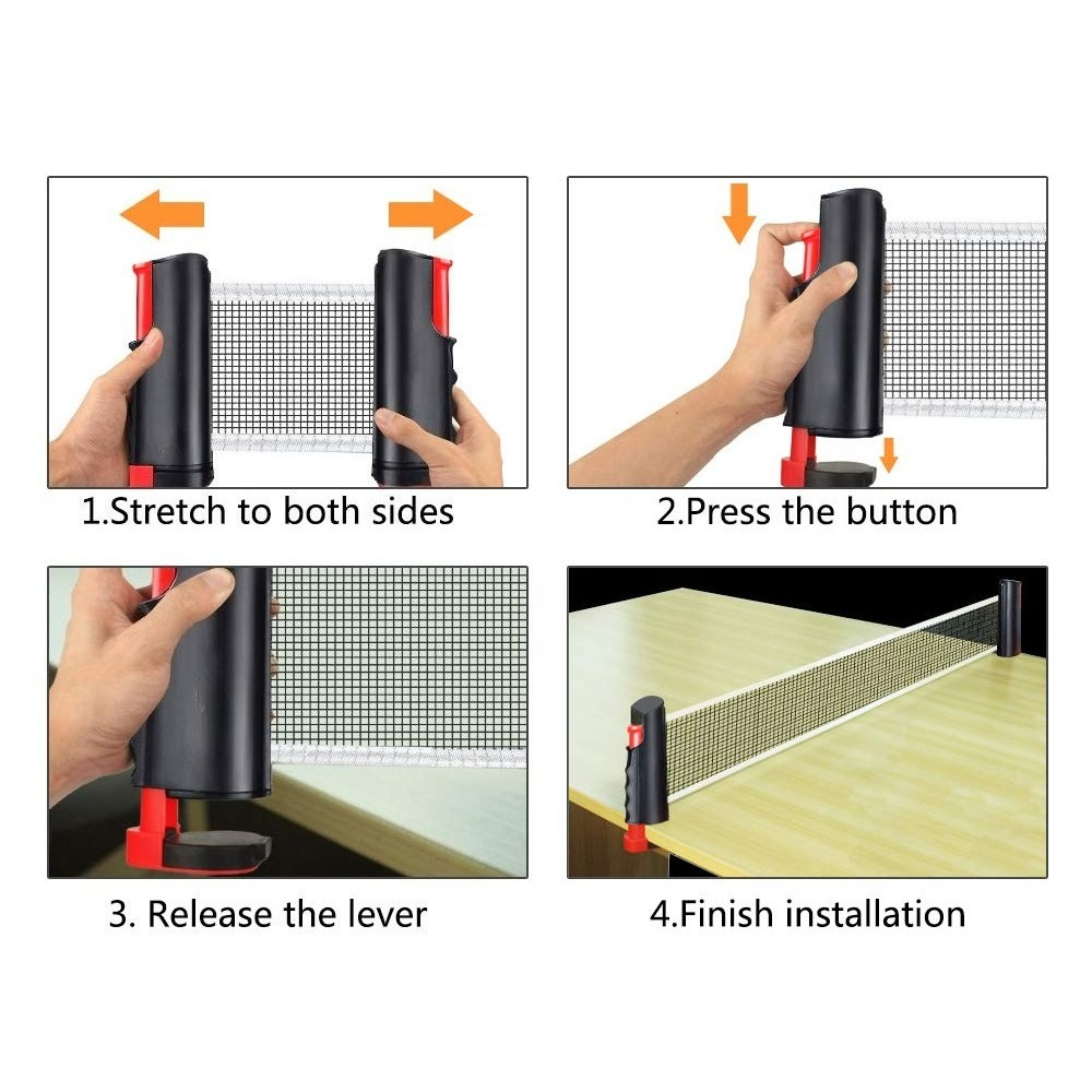 Red de tenis de mesa, estante  - Table Tennis Net Set reseña y precio