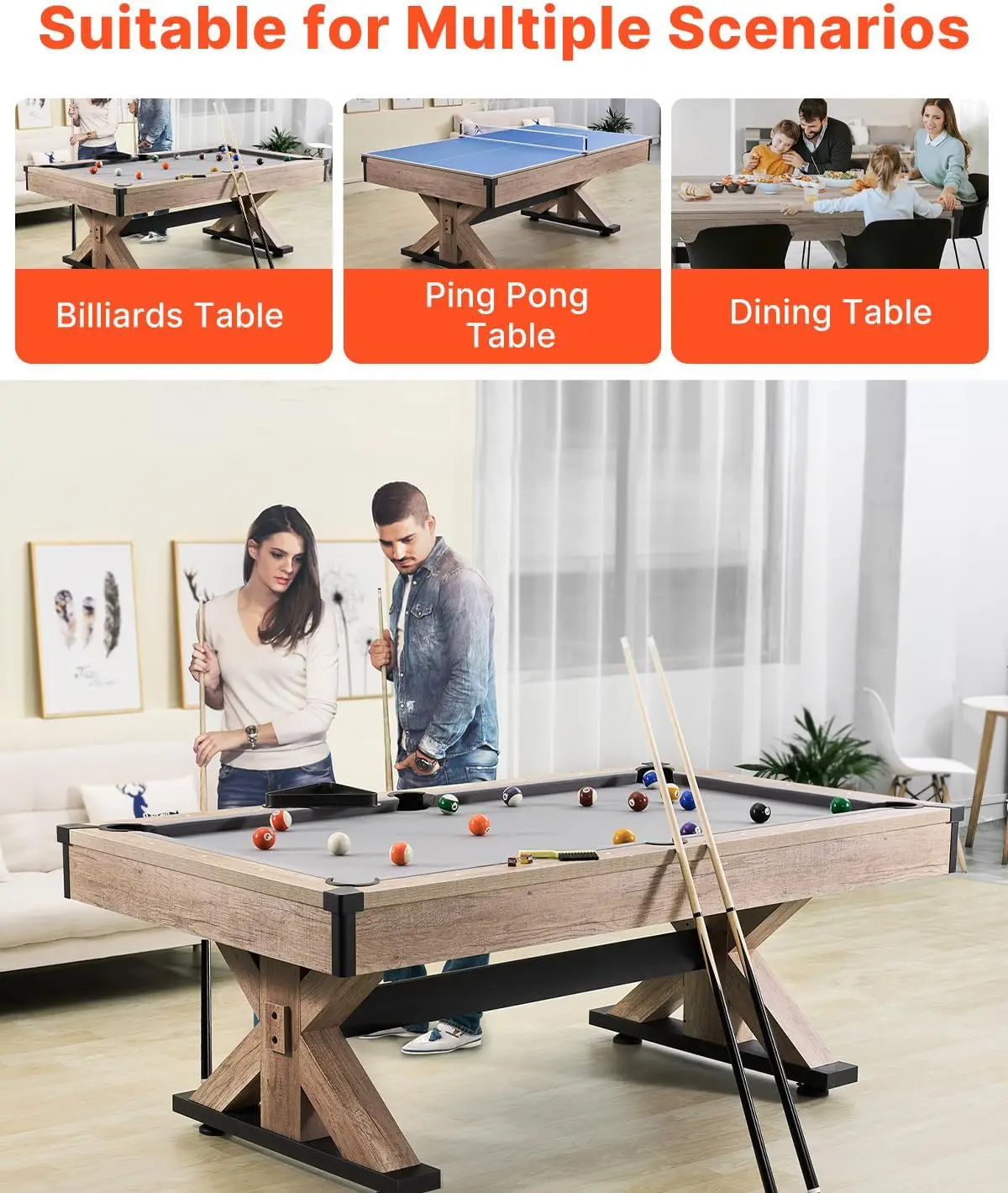Mesa de Juego Multifuncional 3 - Table Tennis No 1 reseña y precio